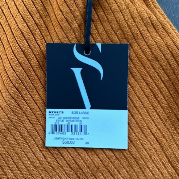 NWT Side Tie Sweater - Picture 7 of 9